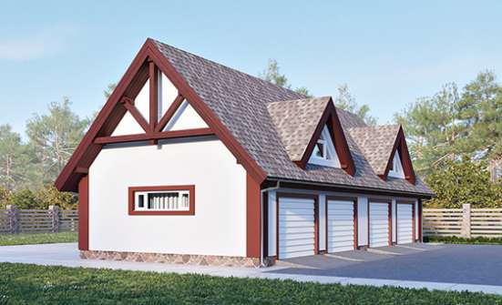 145-002-Л Проект гаража из пеноблока Агрыз | Проекты домов от House Expert
