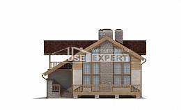 165-002-П Проект двухэтажного дома мансардный этаж, гараж, экономичный коттедж из газобетона Чистополь, House Expert