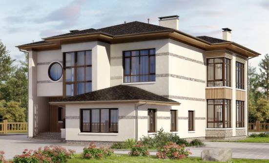 345-001-П Проект двухэтажного дома, огромный загородный дом из керамзитобетонных блоков Бугульма | Проекты домов от House Expert