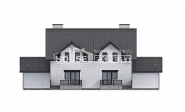 290-003-П Проект двухэтажного дома мансардой, огромный дом из газобетона Чистополь, House Expert