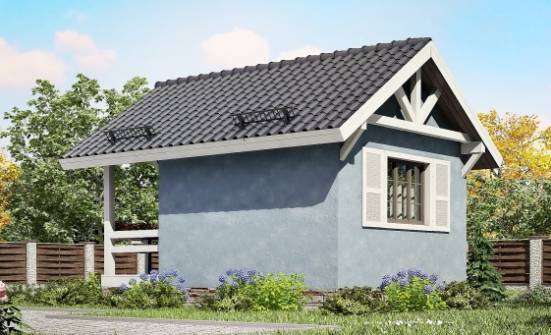 020-001-Л Проект одноэтажного дома, махонький загородный дом из бревен Лениногорск | Проекты домов от House Expert