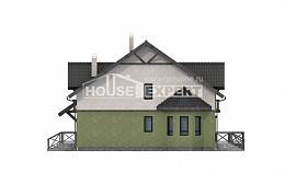 120-003-П Проект двухэтажного дома мансардой, красивый коттедж из газосиликатных блоков Мамадыш, House Expert