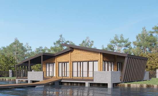 100-007-П Проект бани из бревен Елабуга | Проекты одноэтажных домов от House Expert