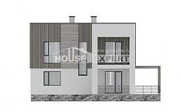 150-017-П Проект двухэтажного дома, уютный коттедж из газобетона Бугульма, House Expert