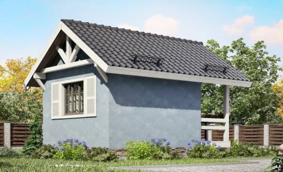 020-001-П Проект одноэтажного дома, современный загородный дом из бревен Азнакаево | Проекты домов от House Expert